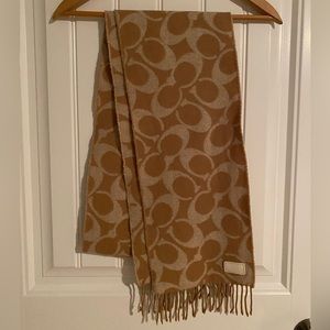Coach Logo Merino Wool Scarf